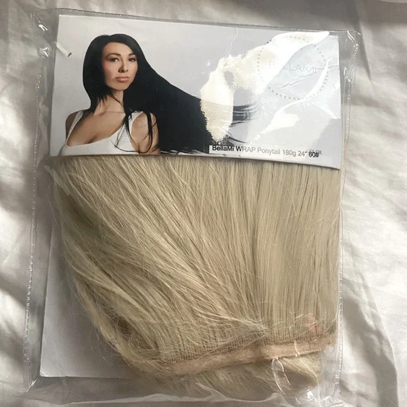 BELLAMI | Hair | Bellami Wrap Ponytail 8g 24 Ash Blonde  display picture 3